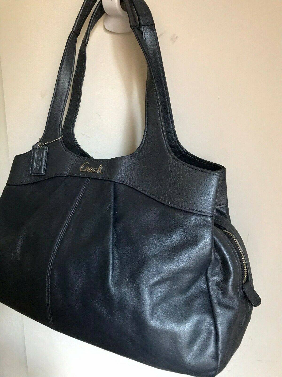 Coach large shoulder bag - Black Leather