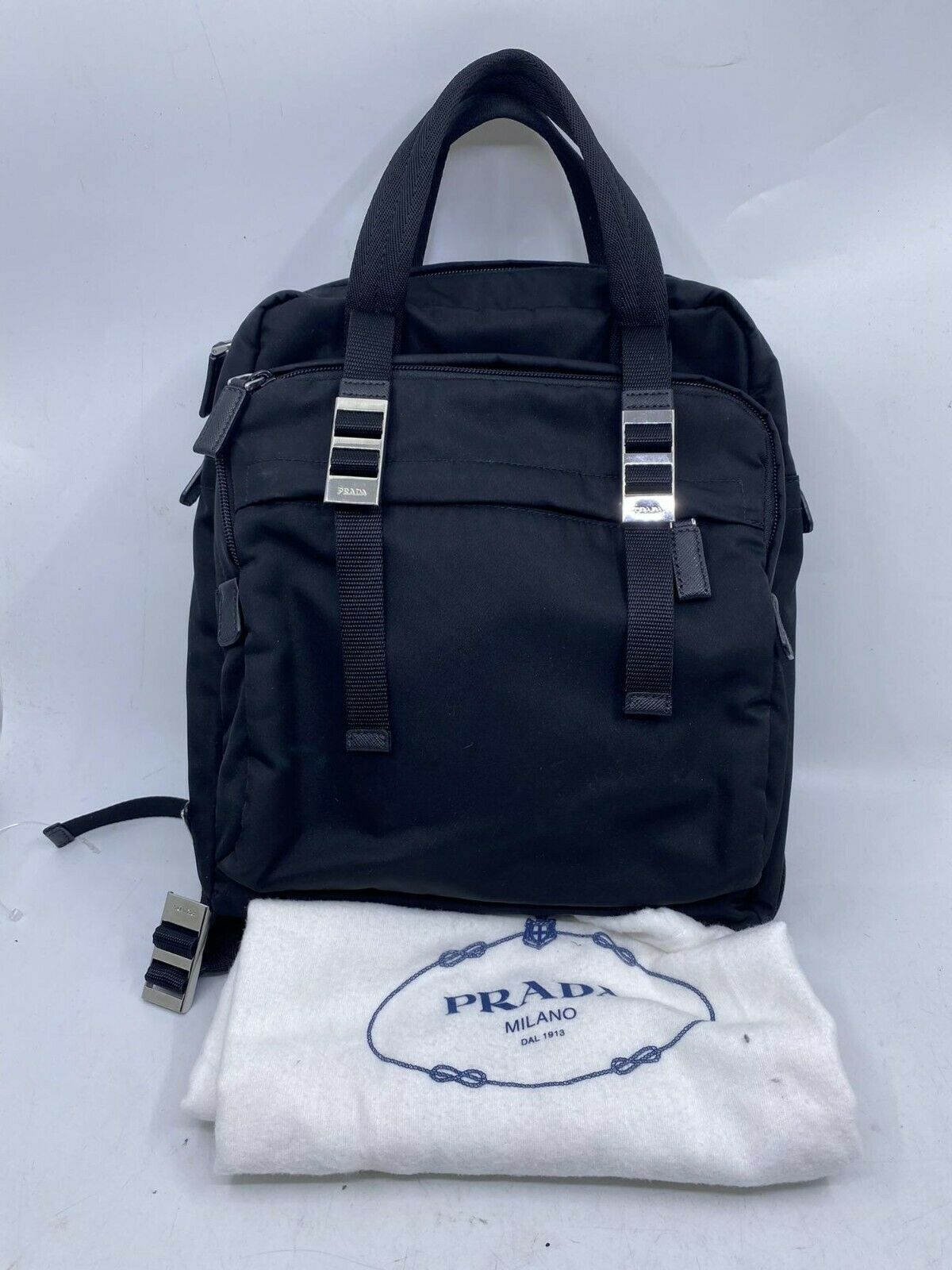 Prada Rucksack Black Nylon Backpack