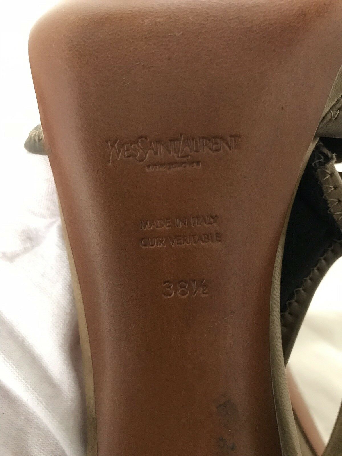 YSL YVES SAINT LAURENT High Heel Sandals Size 8.5