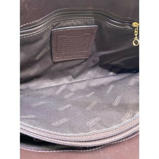 coach vintage brown leather shoulder bag