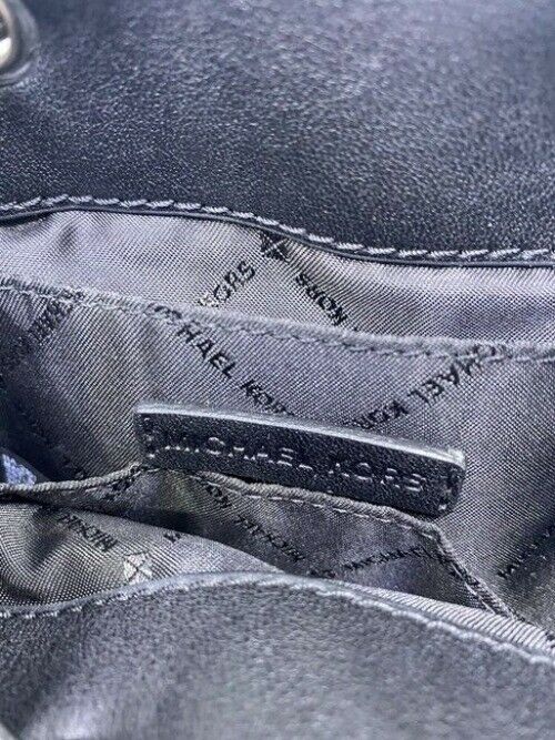 Michael Kors Suri Small Vegan Black Faux Leather Cross Body Bag