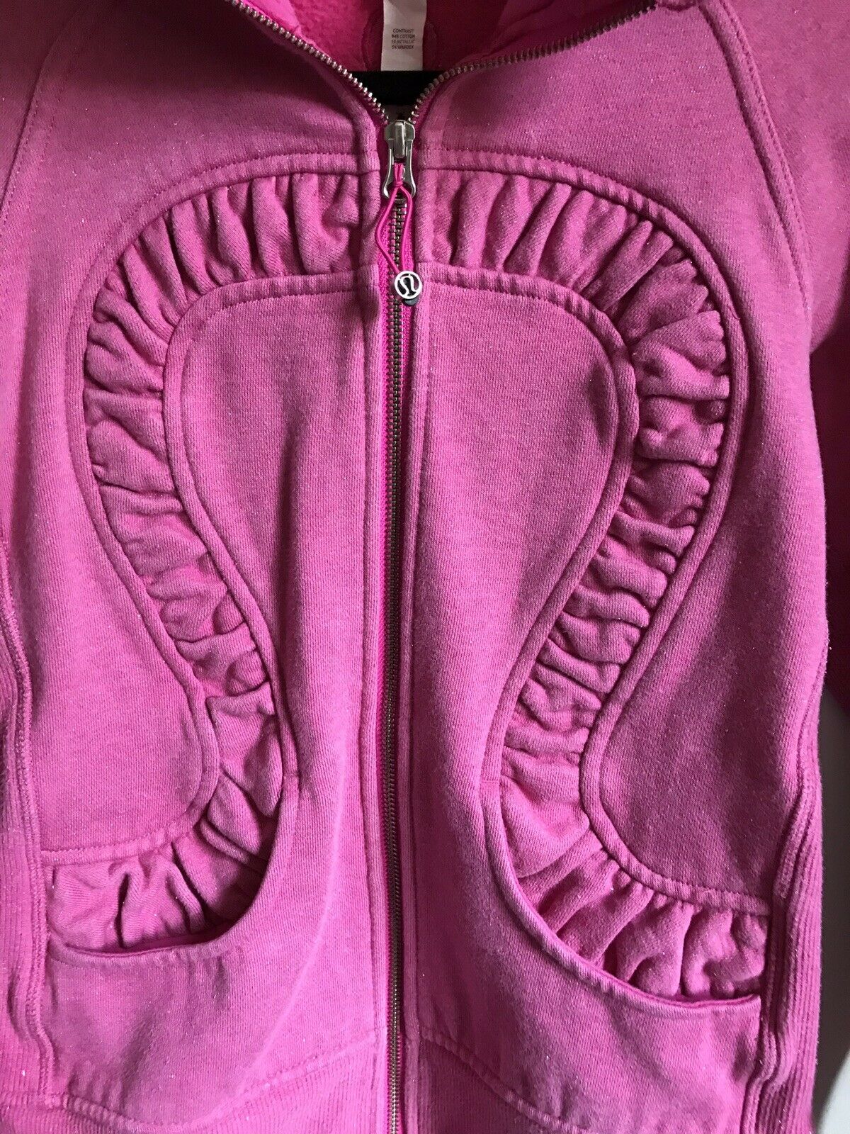 LULULEMON Pink Long Sleeves Knitted Zip Up Size 4