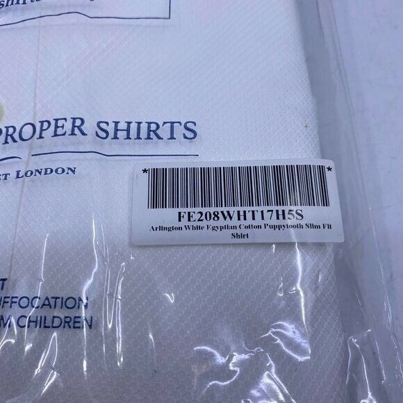 Charles Tyrwhitt Arlington white Egyptian cotton puppytooth slim fit shirt