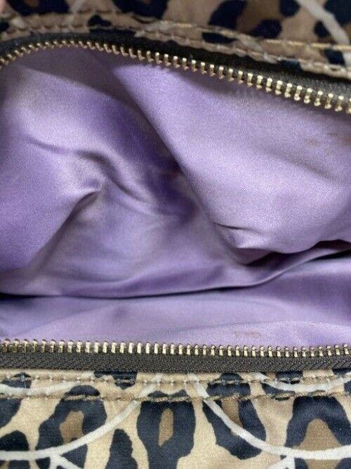 coach in need of tlc brown fabric shoulder bag