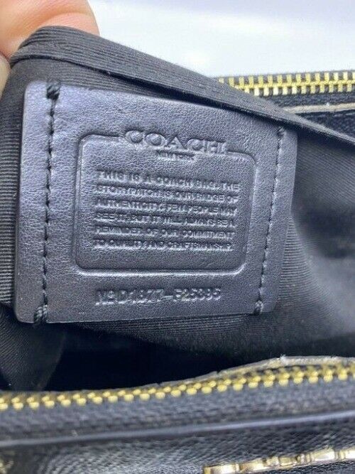 Coach Carryall Mini Brooke Light Goldblack Leather Cross Body Bag