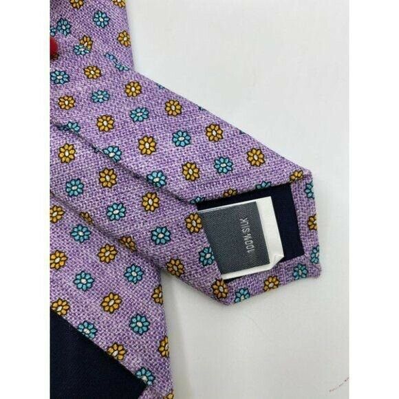 New! BONOBOS Purple Teal Yellow Premium Neck Tie