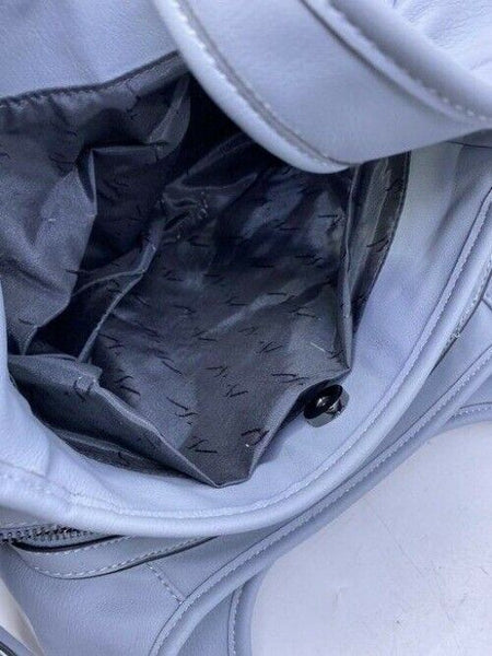 Simply Vera Vera Wang blue faux leather shoulder bag