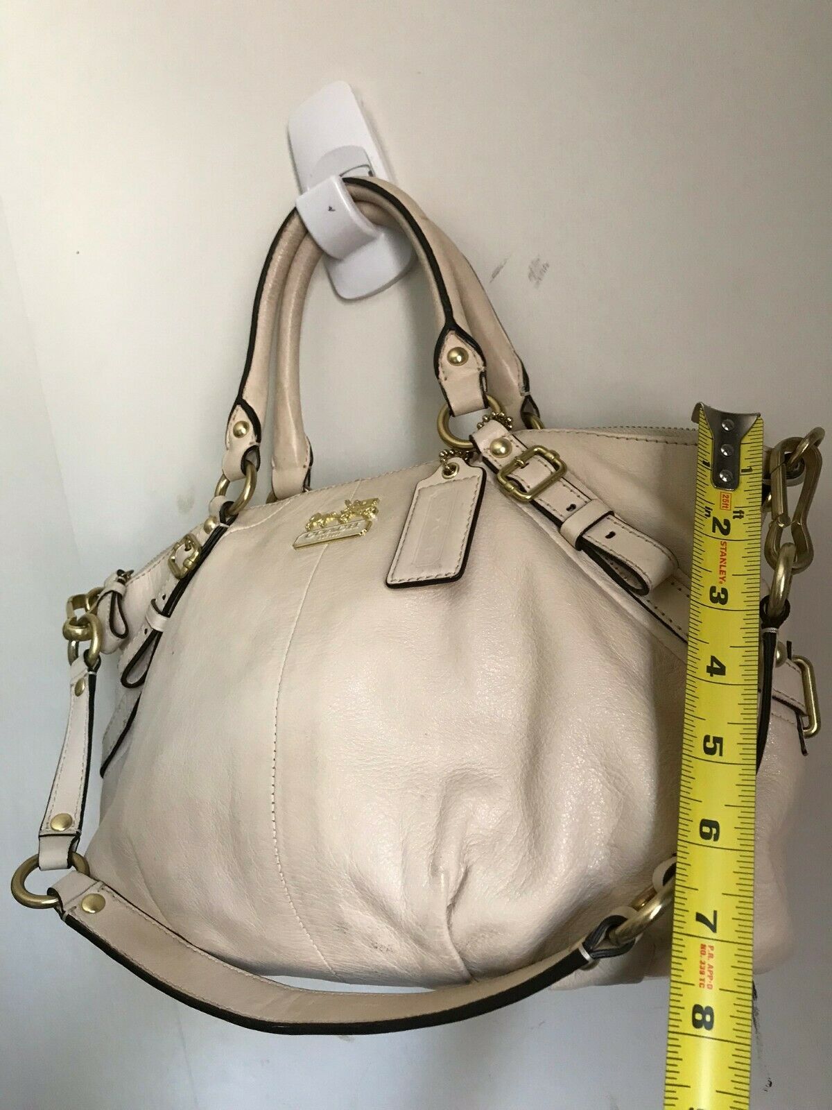 Coach leather tote bag
