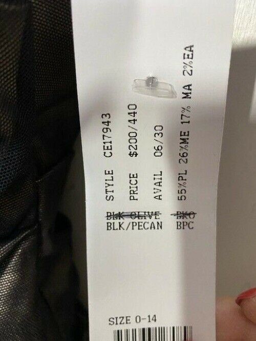 nicole miller black new sleveless msrp
