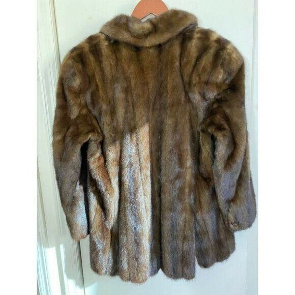 Valentino Furs Alexandre Brown Mink Coat Size Medium-Large