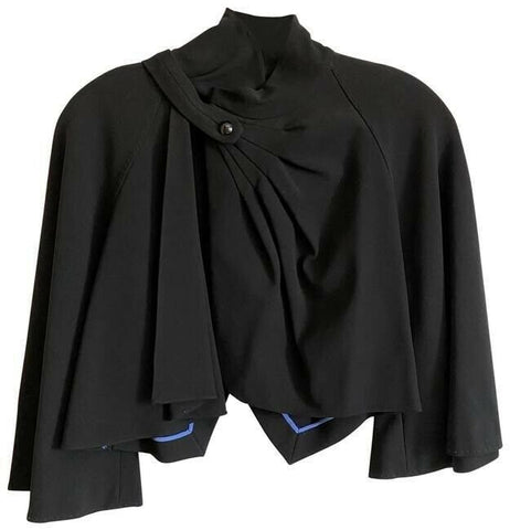 Zac Posen black new msrp 800 small activewear outerwear