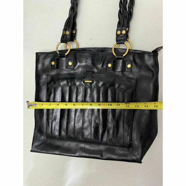 Cleo & Patek Black Leather Shoulder Bag