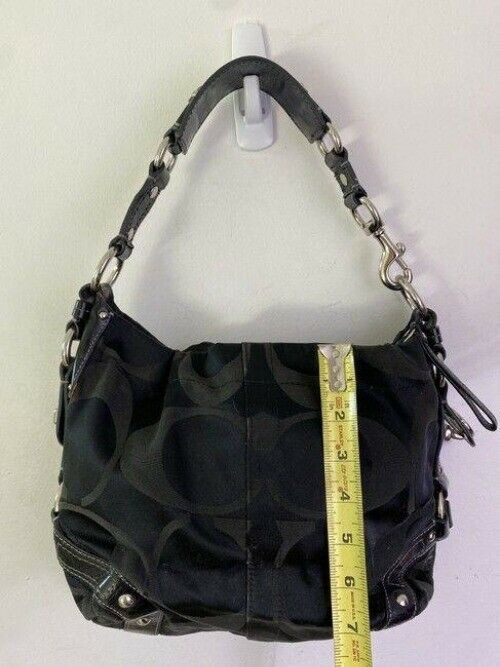 coach bag large black fabric tote