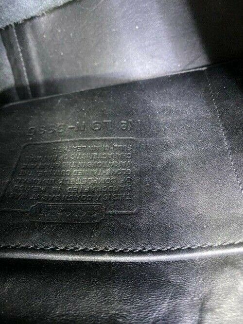 coach vintage medium black leather cross body bag