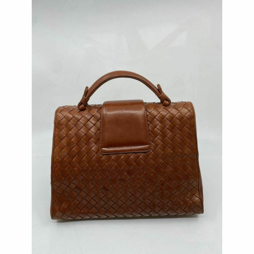 BOTTEGA VENETA Brown Woven Leather Handbag Msrp 1,200
