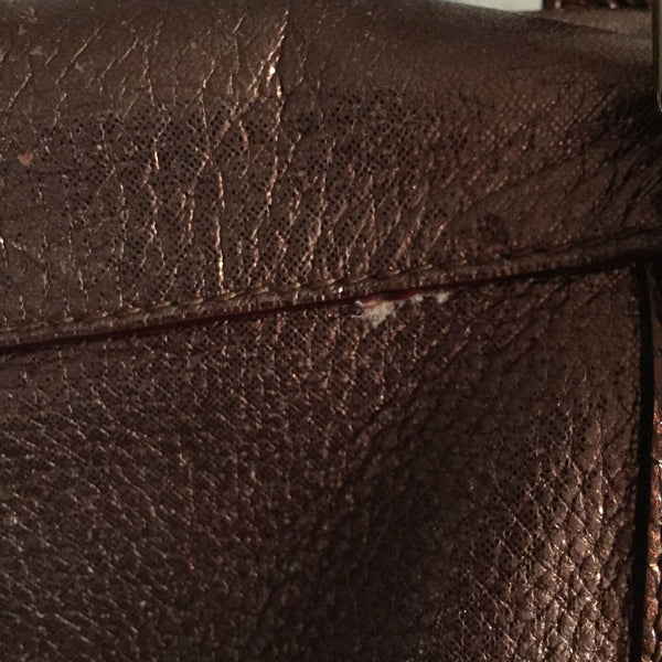KATE SPADE Bronze Leather Tote Bag