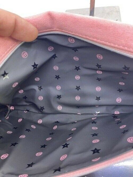 Dior Pink Pouch Suede Cosmetic Bag