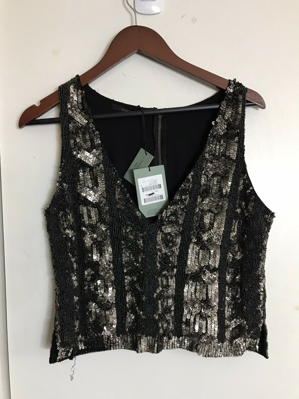 ROSA CHA NWT! Beaded top sz 2