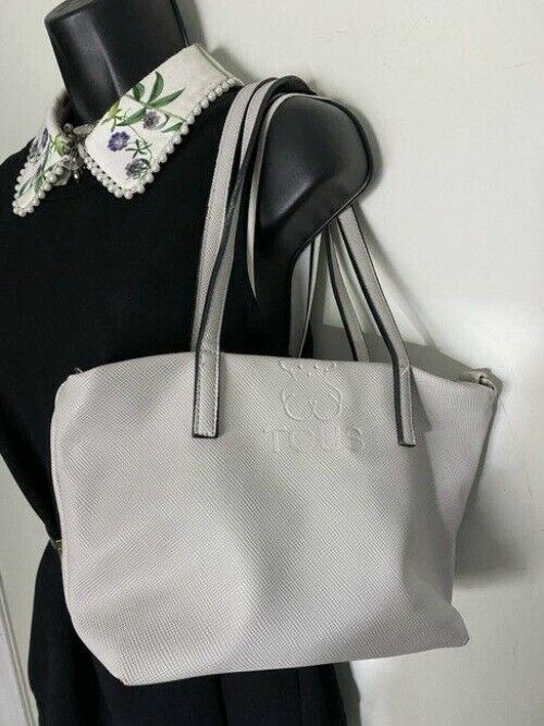 tous bag off white leather tote
