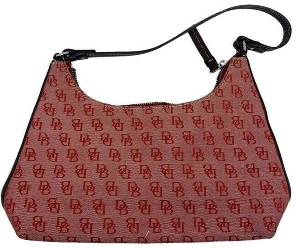 Dooney and Bourke mini purse red fabric hobo bag
