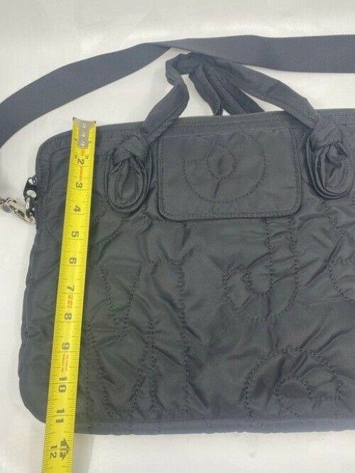 marc jacobs padded device black nylon cross body bag
