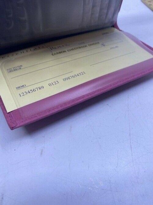 Rolfs Pink Nwb Soft Leather Card Checkbook Wallet