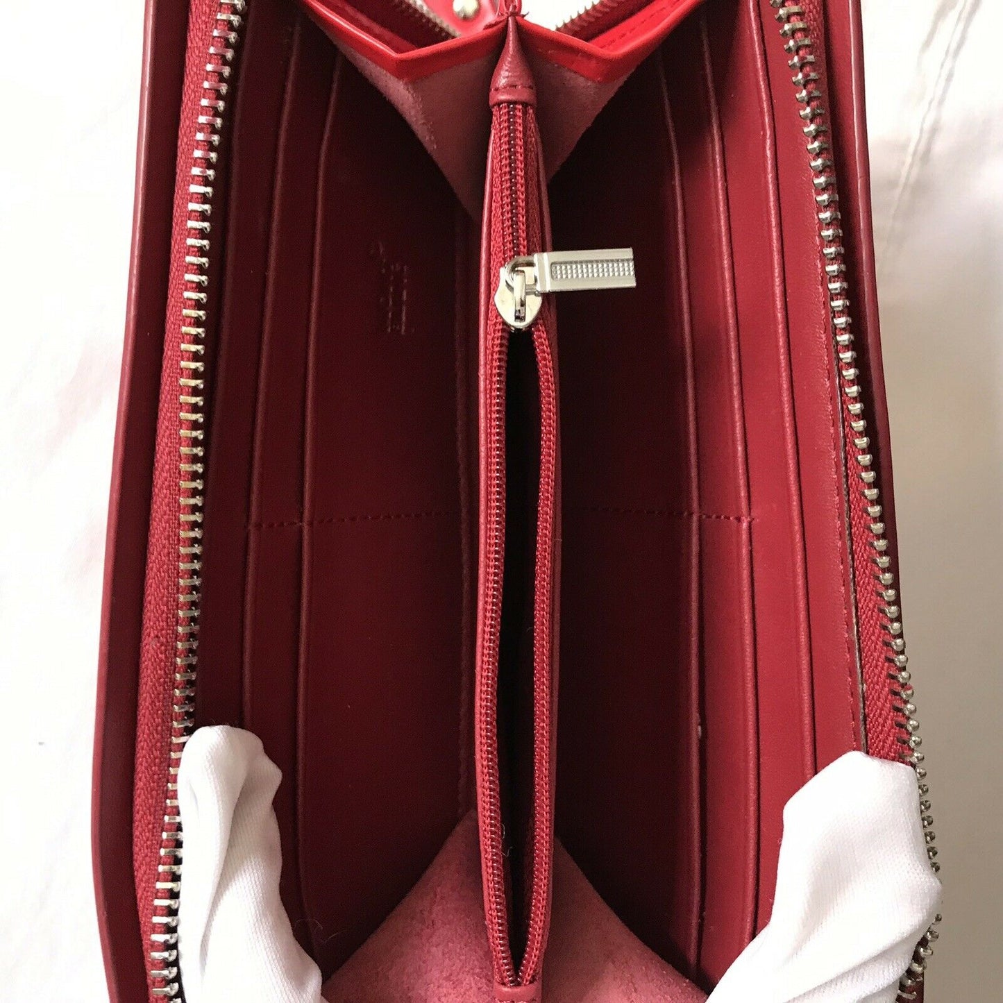 MONT BLANC Red leather Wallet