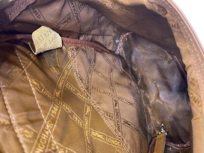 Longchamp Extra Back Pocket Brown Leather Backpack