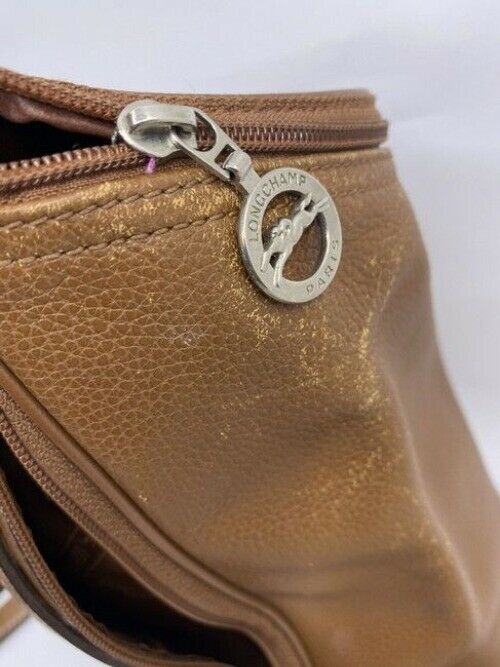 Longchamp Extra Back Pocket Brown Leather Backpack