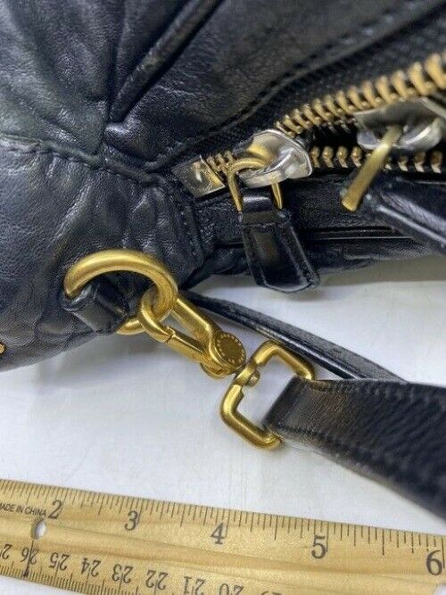 Marc By Marc Jacobs 3 Size Convertible Black Leather Cross Body Bag
