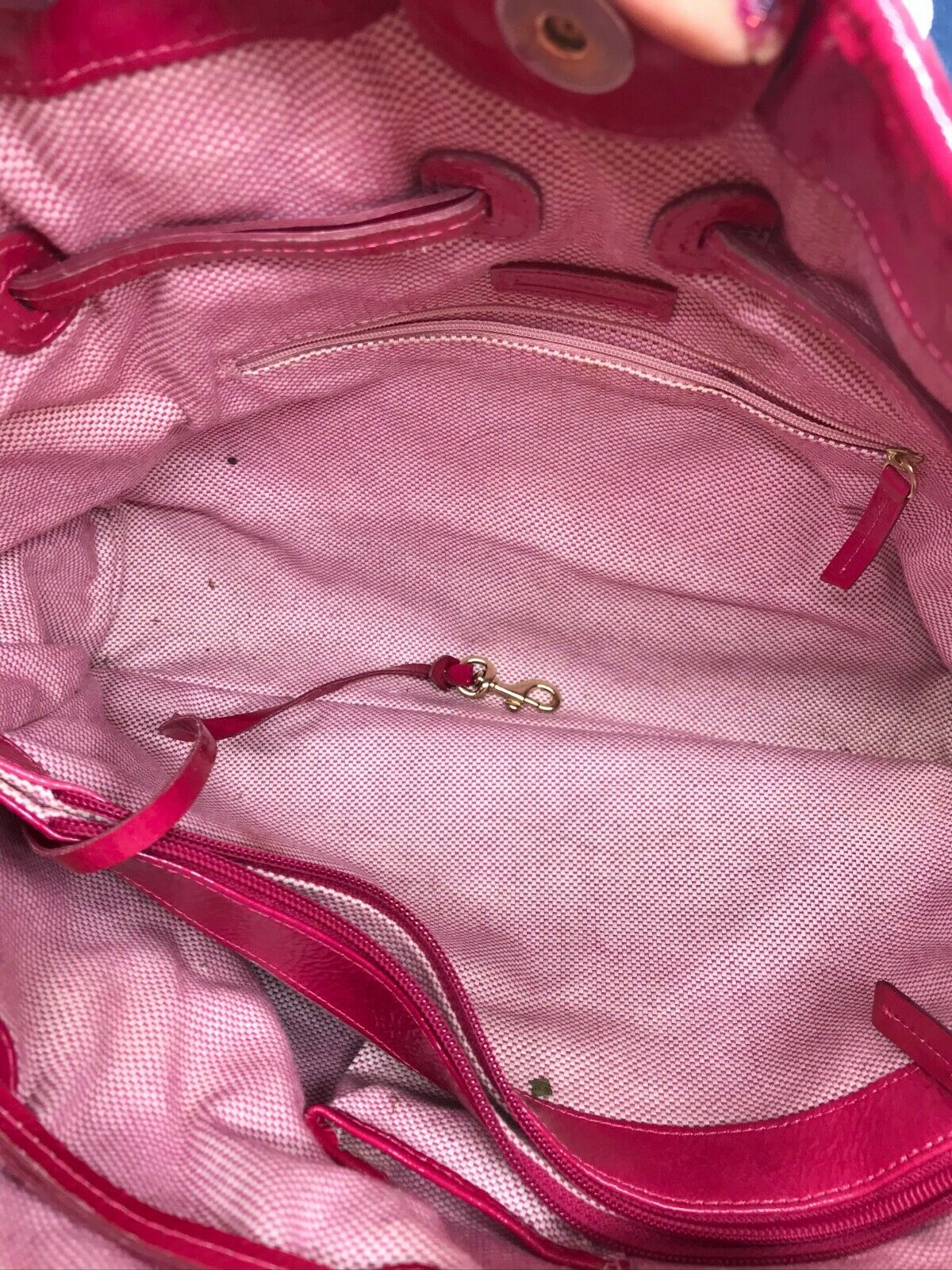 Dooney & Bourke Red/White Large Tote Bag