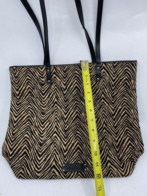 vera bradley bag large quilted black beige fabric tote