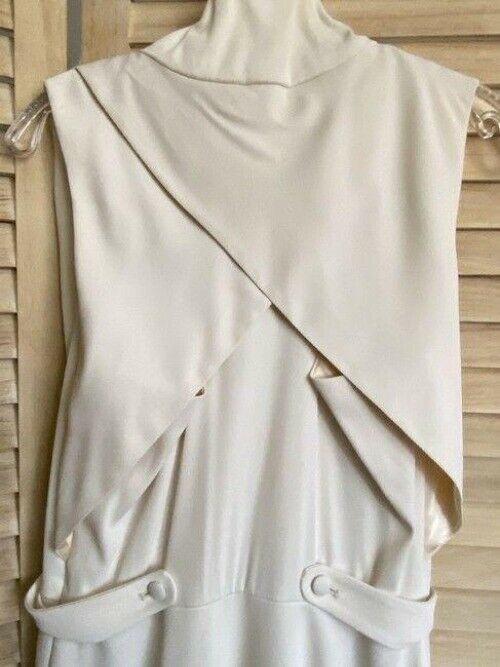 zac posen white new symmetrical cream color small msrp