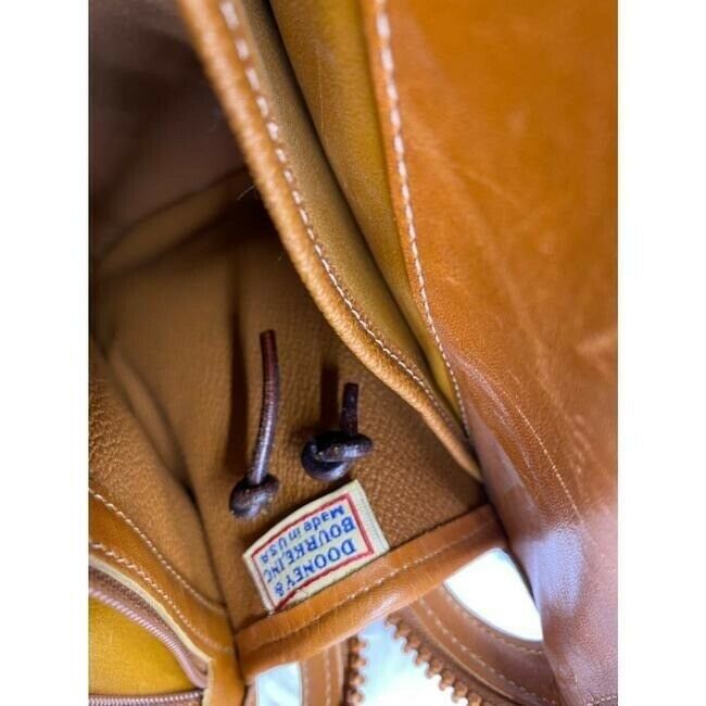 dooney and bourke vintage gray brown leather cross body bag