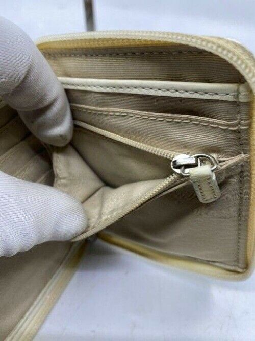 coach pink w cute signature c small change spot wallet