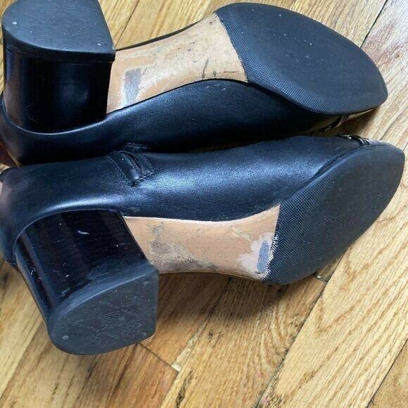 Msrp$730 SALVATORE FERRAGAMO Booties W/ Gold signa