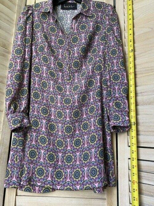 Nicole Miller Purple Green Blue Yellow Msrp Short Casual Dress