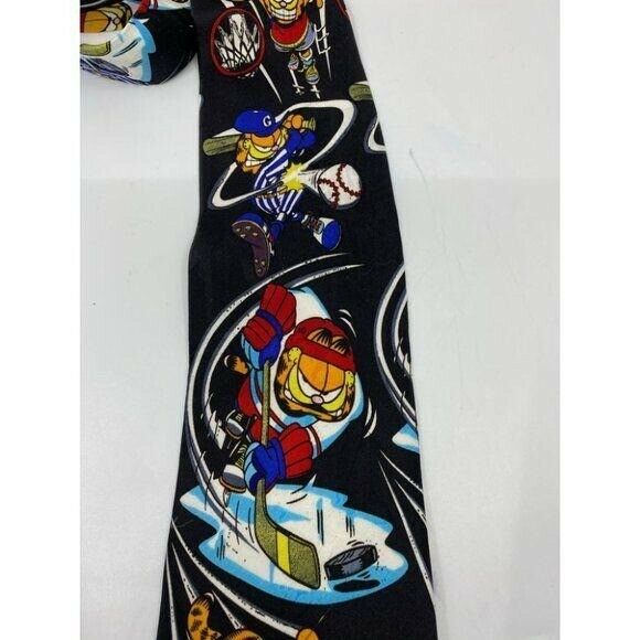 NWT Garfield Neck Tie M.U.P Cat Black Novelty Item