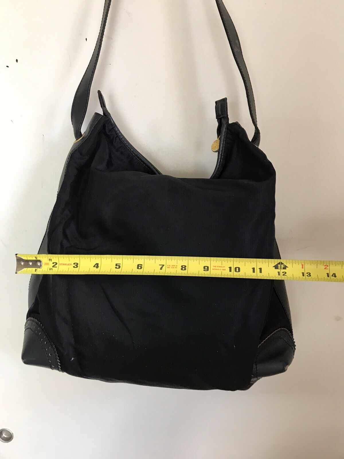 FENDI Vintage Black Nylon Tote Bag