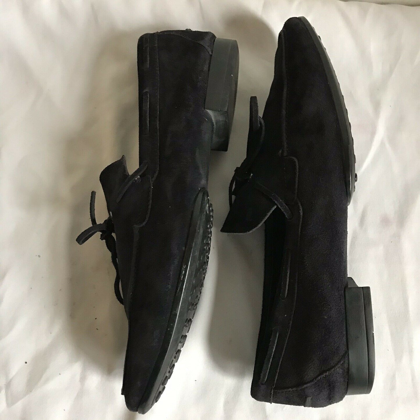 TOD’S Men’s Navy Suede Loafers Us Sz 10.5
