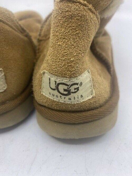 Ugg Australia Tan Wood Button Mid Height Bootsbooties Size Us