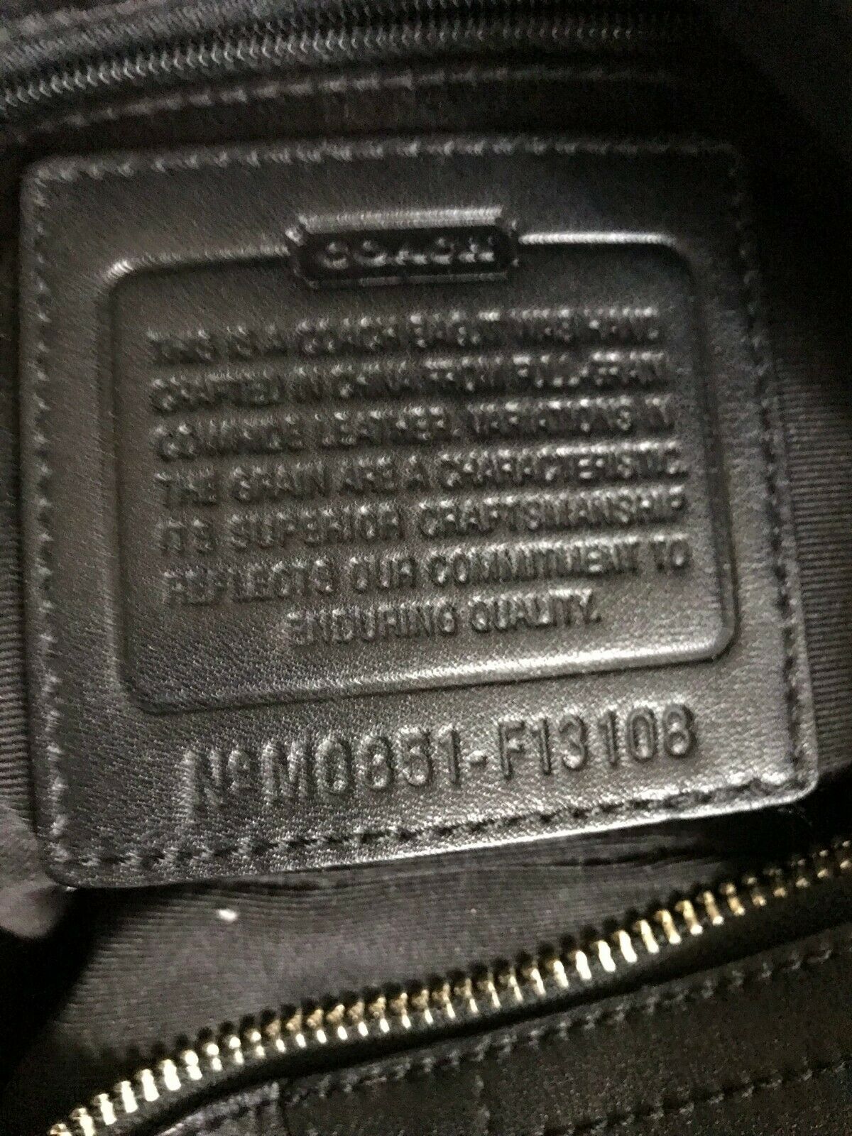 Coach Leather Shoulder Bag