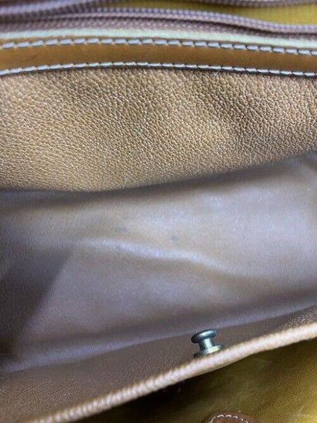 dooney and bourke vintage classic brown leather cross body bag
