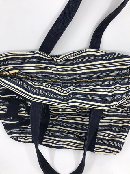 TORY BURCH Fabric striped tote bag