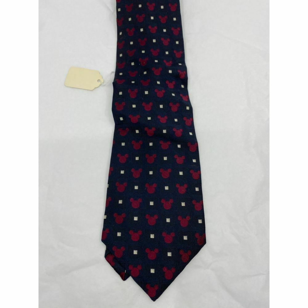 New! MICKEY MOUSE Disney Neck Tie Blue Pink 100% Silk Handmade