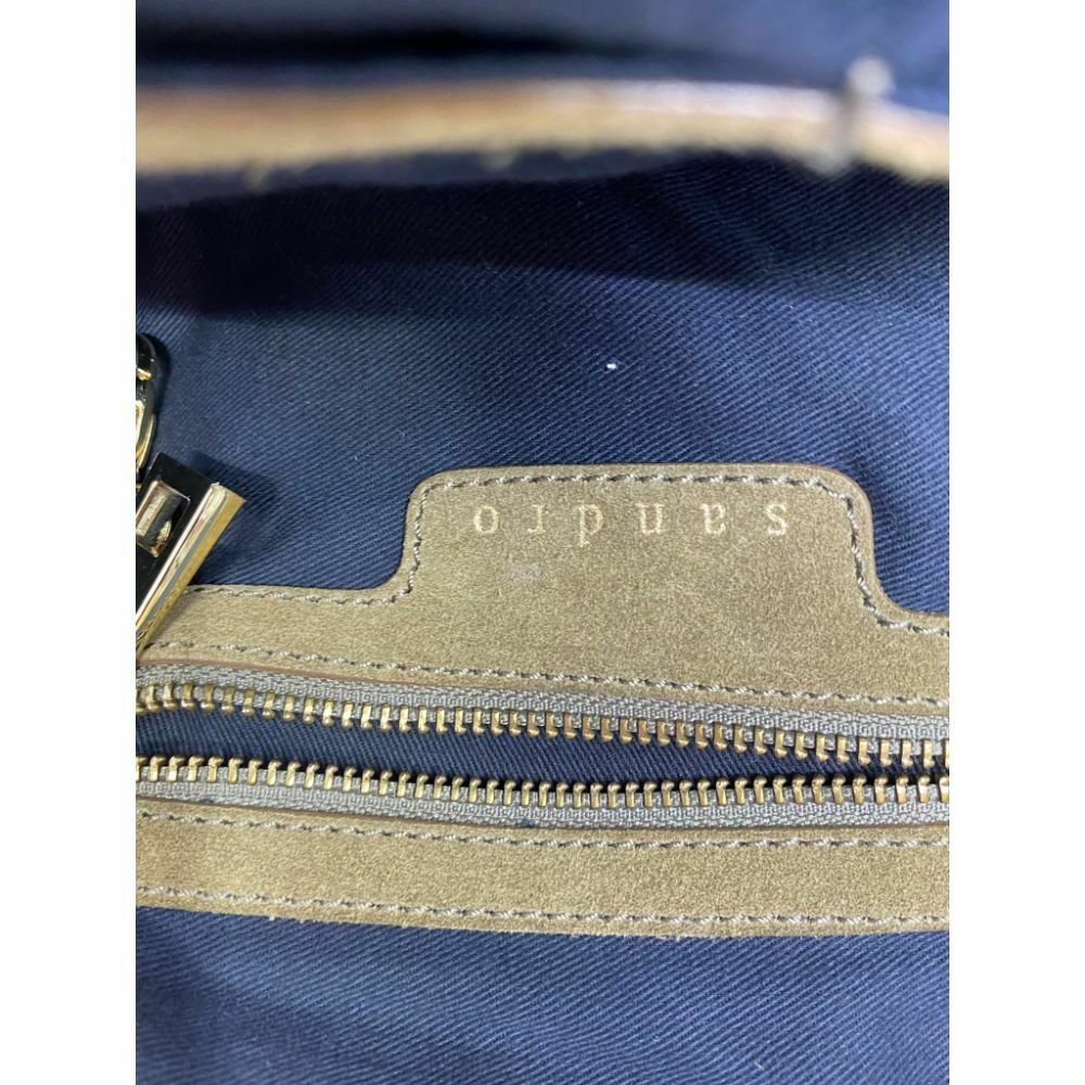 Sandro Brown Leather Shoulder Bag