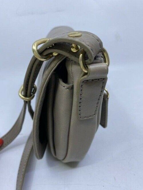 jcrew gray leather cross body bag