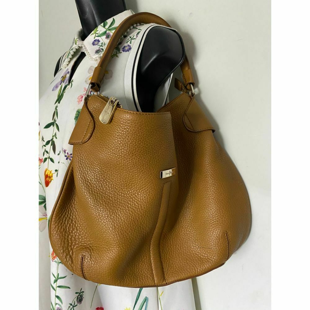 COLE HAAN Brown Large Leather Tote/ Shoulder Bag