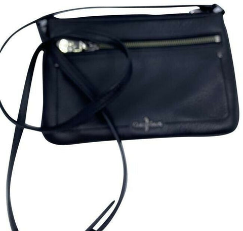 cole haan black leather cross body bag