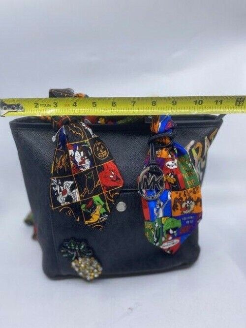 Michael kors w handshoulder customized by me w applique black shoulder bag